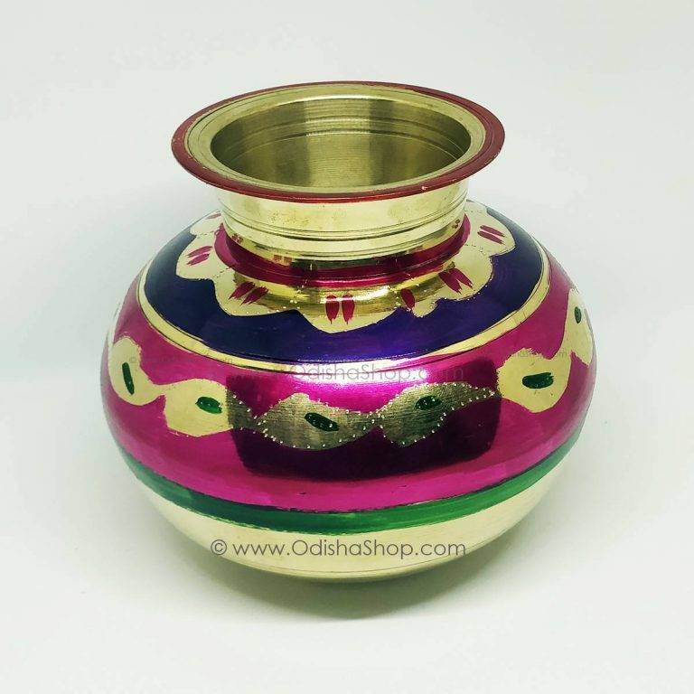 buy-brass-multicolor-puja-kalas-pital-lota-from-odishashop