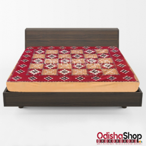 Sambalpuri Cotton Double Bedsheet - Pasapalli Design From OdishaShop